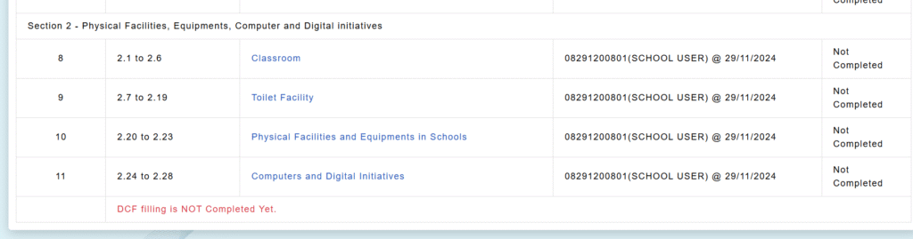 UDISE School Profile And Facilities